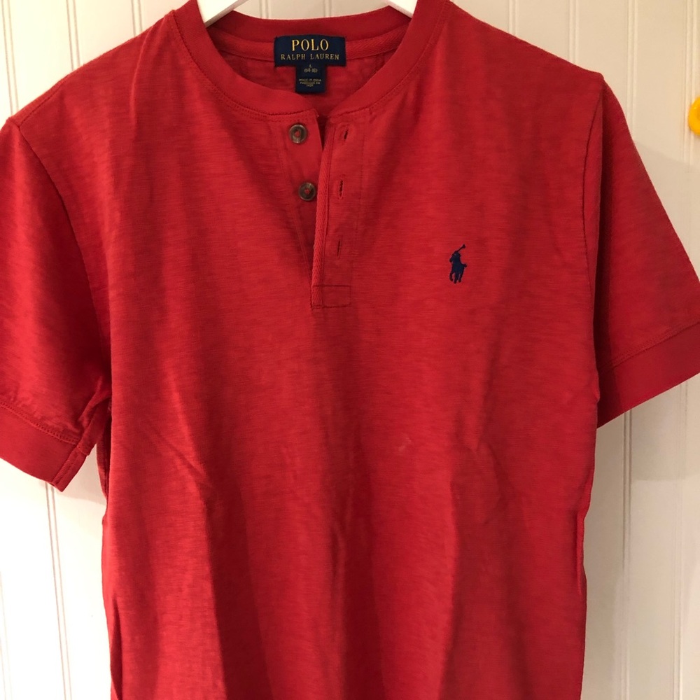 Boys Cotton Mesh Henley Shirt